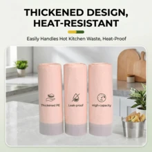 30pcs Multi-Purpose Trash Bags, Heat-Resistant Kitchen Garbage Bags For Storage & Travel, Durable Waste Basket Liners For Home And Office - 90 chiếc (3 gói) - Xem 3