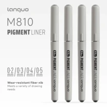 1pc Liquid Liner Pen, Waterproof Manga Outlining, Hand-Drawing Design, Black Smooth Sketching Pen, Art Supplies Marker, Bleed-Proof, Back To School - Direct Liquid Drawing Pen - View 2