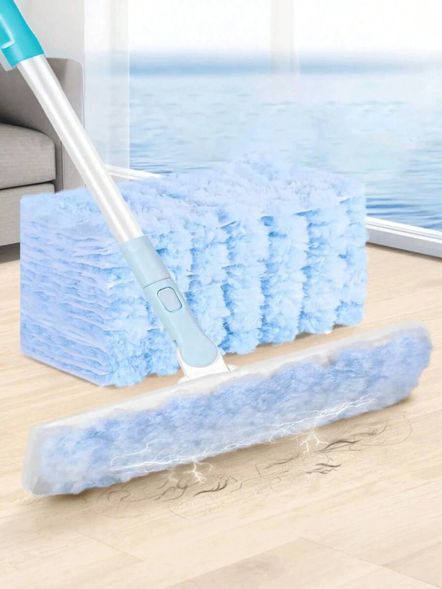 5/10/20/30pcs Anti-Static Reusable & Disposable Mop Pads - Cleaning Mop Cloths (Random Color) - Multicolor - View 1