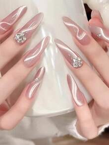 1/2/4pcs Nail Art Ribbon Cat Eye Magnet Set, Square Magnet Bar For Cat Eye Gel Polish, Professional Nail Tool - Multicolor - View 7
