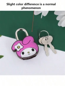 Sanrio 1/Piece Hello Kitty Chain Mini Lock, Cute Melody Cartoon Multifunctional Luggage Lock, Suitable For Suitcases, Drawers And Diaries, Perfect Birthday Gift, Valentine's Day, Wedding, Travel Accessories, Back To School Season - Multicolor - View 11