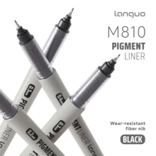 1pc Liquid Liner Pen, Waterproof Manga Outlining, Hand-Drawing Design, Black Smooth Sketching Pen, Art Supplies Marker, Bleed-Proof, Back To School - Direct Liquid Drawing Pen - View 8