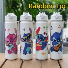 1 chiếc cốc uống nước cầm tay hình phi hành gia Stitch, cốc có ống hút, thích hợp cho nam, nữ và trẻ em, dung tích 900ml, làm bằng nhựa PC màu trắng in hình hoạt hình Stitch hoặc có nắp lật. - Nhiều màu - Xem 8