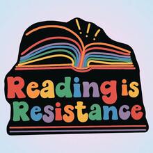 Black Background Colorful Book, Full Of Power, Suitable For Bookworms And Word Lovers Vinyl Sticker - Durable Smooth Surface, Self-Adhesive Bumper Sticker, Suitable For Cars, Windows, Laptops, Trucks, Water Bottles - Multi-Purpose Durable Design, Car Sticker - Vinyl - View 9