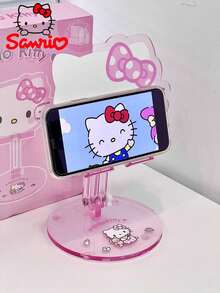 SANRIO Giá đỡ đa năng Hello Kitty & My Melody Sweet Series - Giá đỡ điện thoại, giá đỡ điện thoại để bàn dễ thương, giá đỡ máy tính bảng đa năng, giá đỡ đầu giường kiểu dáng thanh lịch, di động và có thể gập lại. - ủng hộ - Xem 5
