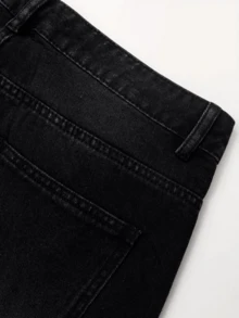 Men's Loose Retro Wide-Leg Jeans, Casual & Comfortable, Suitable For All Seasons - Black - View 4