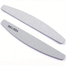 1 cái dũa móng tay bằng gỗ màu xám mịn - Độ nhám 100/180/240, dũa móng tay hai mặt có thể giặt và tái sử dụng, thích hợp cho móng tay tự nhiên và làm móng. - Xám - Xem 2