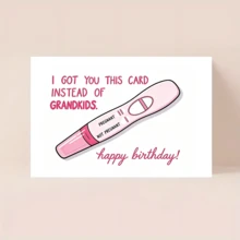 Funny Mother's Day Card With Sarcastic Pregnancy Checkup Blessing, Humorous Satirical Mother's Day Gift From Daughter/Son To Mother/Grandmother, Interesting Pregnancy Checkup Design Card, Novel Humorous Mom/Grandma Gift, Amusing Joke Card For Those Without Grandchildren - Sets - View 13