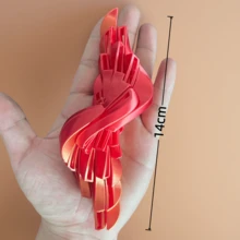 2件/1件 收藏級 3D 列印史萊姆壓力緩解雕塑（成人適用）－逼真感官手指玩具，含史萊姆凝膠，耐用塑料材質，適合睡前、旅行與辦公室工作壓力緩解，也是節日（萬聖節、聖誕節）理想禮物 - 彩色 - 查看 6