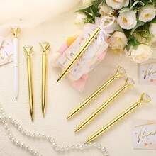1-30 chiếc bút đính kim cương cỡ lớn - Bút kim loại đính pha lê lấp lánh, bút thời trang dành cho phụ nữ, bé gái, quà Giáng sinh, sinh nhật, quà tặng trường học, quà văn phòng. - Bút kim cương kim loại - Xem 5