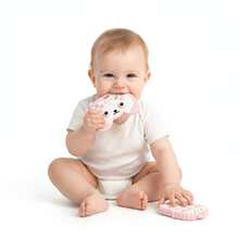 2pcs/Set Cartoon Penguin Squeeze Stress Relief Teether & Bear Gamepad Teether, Educational Sensory Chewing Toys For 6-12 Months Babies - 彩色 - 查看 4