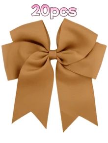 1/2/20pcs 6-Inch Large Grosgrain Ribbon Tails, Double-Layer Streamer Bow Hair Clips, Suitable For Daily Or Party Use - Multicolor - View 53
