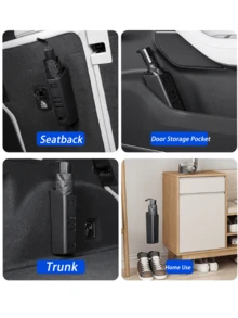 Soporte universal para paraguas de coche, organizador de paraguas instalado en el maletero, contenedor impermeable de uso múltiple adecuado para coche y hogar - A - Ver 9