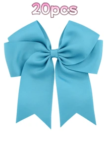 1/2/20pcs 6-Inch Large Grosgrain Ribbon Tails, Double-Layer Streamer Bow Hair Clips, Suitable For Daily Or Party Use - Multicolor - View 47