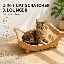 1 tấm lót cào móng bằng sợi sisal cho mèo (51*31*15cm), phù hợp cho mèo nặng ≤6lbs. Tấm cào móng bằng sợi sisal tự nhiên bền chắc, tấm lót chân mèo, đồ nội thất chống cào móng cho mèo. - 51*31*15cm - Xem 3