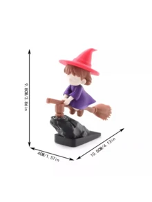 Floating Magic Broom Dashboard Decor - Atmospheric Car Accessory | Brand New "Drifting Steering" Wizard Broom Decor - A - View 5