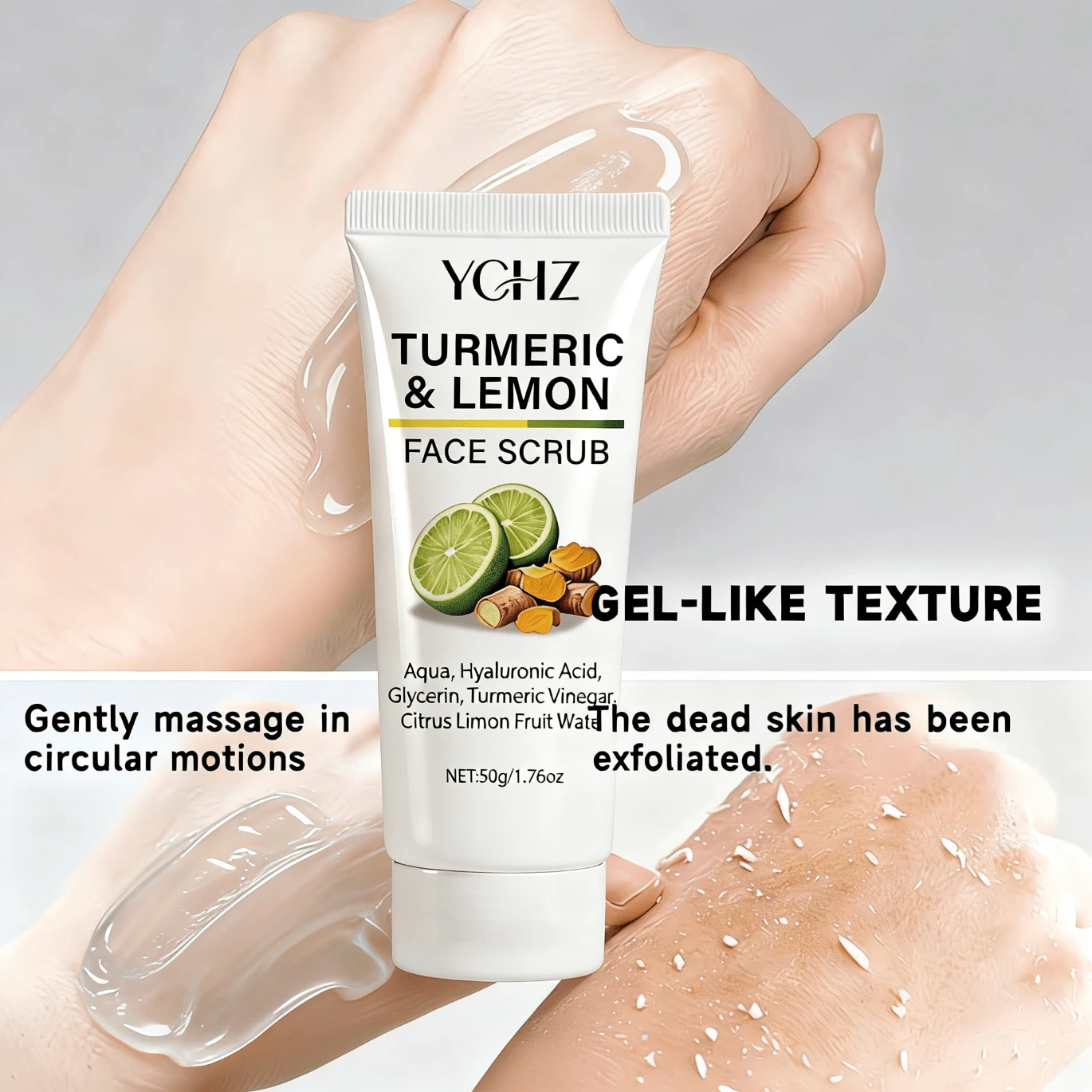 Gel tẩy tế bào chết nghệ chanh, tẩy tế bào chết nhẹ nhàng làm sạch sâu, dưỡng ẩm và làm sáng da mặt và toàn thân. - Axit salicylic - Xem 1