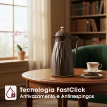 Veneza Bravatti 1L FastClick Thermal Bottle - Hot And Cold - 米色 - 查看 4