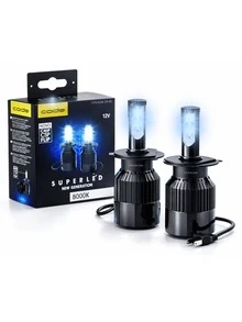 Par Lâmpadas De Led Para Carro H7 H4 H1 H3 H11 H27 8000k Code Tech One Farol De Carro Acessórios Para Carro - H4 - Visão 1
