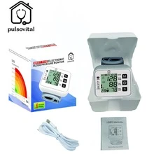 Blekrasi Pulsovital Tensiómetro de Muñeca Digital Recargable, Monitor de Presión Arterial Automático con Pantalla Grande, Kit Completo con Cable y Estuche, para Hogar y Viajes - Blanco - Ver 3