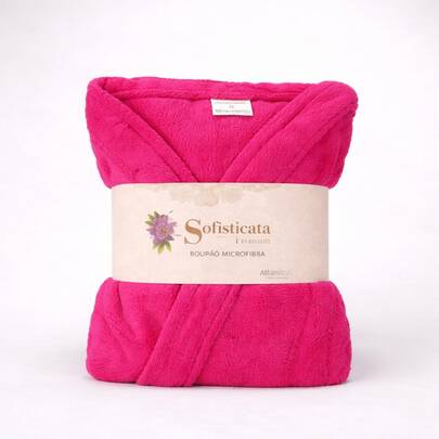 Roupão Plush Microfibra Unissex Toque Macio