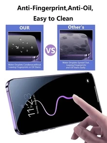 Shockproof Tempered Glass Screen Protector 3 Packs Clear Screen Protector With 2 Packs Tempered Glass Camera Lens Protector, Compatible With IPhone 17 Air 16 15 14 13 12 11 Pro Max Plus Mini, Ultra HD, 9H Hardness, Scratch Resistant, Easy Installation Case Friendly Mother's Day Gift - Clear - View 2