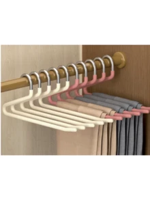 1 Gói bao gồm 10/5/1 Móc treo quần hình ngỗng, Móc treo quần chống trượt không đường may dày dặn, Móc treo hình chữ Z chuyên dụng cho tủ quần áo gia đình, Móc treo sắp xếp quần áo, Móc treo dùng trong cửa hàng bách hóa - Nhiều màu - Xem 1