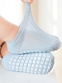 Tất chống trượt cho trẻ mới biết đi, Tất trẻ em, Tất chống trượt cho trẻ sơ sinh mềm mại và thoải mái, thoáng khí, nhẹ cho mùa hè - Nhiều màu - Xem 6