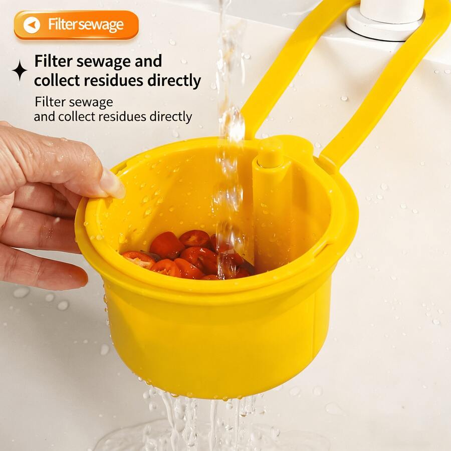 Colador colgante multifuncional, diseño de filtro extraíble, colador de fregadero de cocina de drenaje rápido, separador de residuos de alimentos, cesta de lavado de frutas y verduras, artículo esencial de cocina, herramienta de cocina pequeña, cesta de drenaje de cocina