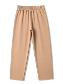 Children's Unisex Sweatpants Set, Sizes 4 To 8 Years | Thick Winter Pants For Kids - Nude - 查看 2