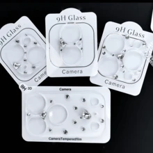 Shockproof Sparkly Rhinestone Heart-Shaped Lens Cover Camera Sticker Compatible With Iphone 17 Pro Max/17 Pro/17/16 Pro Series, Smartphone Decoration Sticker, Lens Hole Design, Won't Affect Photography, Ideal Gift For Girlfriends, Fashionable Women, Mother's Day Birthday Anniversary Gift - Multicolor - View 1