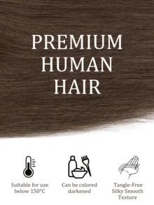 Invisible Clip-In Hair Topper With Bangs, Multi-Clip Secure Fit, Suitable For Thinning Hair And Crown Coverage, Lightweight Seamless Volumizing Hair Extension, Natural Style Hair Piece, Essential For Weddings, Parties, Concerts, Travel, Holidays And Self-Care - Multicolor - View 8
