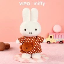 Miffy Rabbit Official Polka Dot Dress Plush Doll, Comfort Doll, Gift For Women, Children Birthday Gift, Holiday Present - Multicolor - View 5