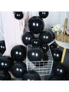 94pcs/Set Solid Color Decorative Balloon Wreath, Black Latex Balloon Arch Set, Suitable For Party Decoration, Christmas - 18 YEARS - View 5