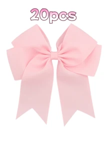 1/2/20pcs 6-Inch Large Grosgrain Ribbon Tails, Double-Layer Streamer Bow Hair Clips, Suitable For Daily Or Party Use - Multicolor - View 54