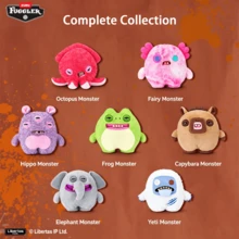 Spin Master Fuggler官方胖牙怪兽Q-Plump宝藏系列可爱搞笑娃娃，创意恶搞礼物，送给男朋友、女朋友、好朋友、孩子生日惊喜 - 彩色 - 查看 2