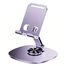 1 Giá đỡ điện thoại để bàn bằng kim loại nguyên khối, giá đỡ máy tính bảng đa chức năng bằng kim loại với thiết kế xoay được, giá đỡ đa năng chắc chắn giúp đặt thiết bị ổn định và sử dụng hàng ngày trong văn phòng. - Giá đỡ điện thoại - Xem 4