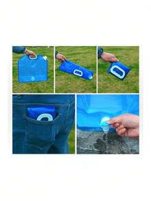 5L/10L Outdoor Camping Water Bag, Foldable Portable Water Bucket With Valve, Large Capacity Collapsible Water Container: Ideal For Outdoor Camping, Picnic And BBQ - Multicolor - View 8