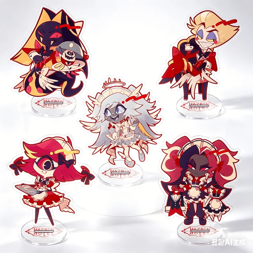 Gothic Vampire Girl Acrylic Stand 10cm Cute Devil Princess Figure Charlie Desktop Decoration Room Display Protective Film Charlie Gift - Multicolor - View 1