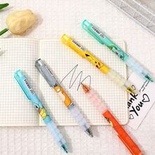 5 chiếc/hộp Bút bi Pokemon 0.5mm màu đen, văn phòng phẩm dễ thương, bút xóa được hình hoạt hình, quà sinh nhật anime. - Nhiều màu - Xem 5