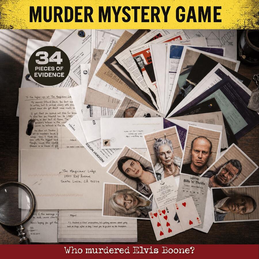 Boon Cold Case: Detective Board Game - Unsolved Crime Investigation Kit, Includes 34 Pieces Of Evidence And Online Mailbox Clues - Interactive Mystery Game, Suitable For Date Night, Parties And Family Game Night