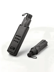Soporte universal para paraguas de coche, organizador de paraguas instalado en el maletero, contenedor impermeable de uso múltiple adecuado para coche y hogar - A - Ver 2