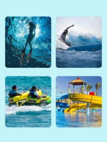 1pc Laser Airbag Anti Drop Waterproof Phone Bag Swimming Neck Seal Phone Bag Transparent Phone Diving Outdoor Drifting Swimming Touch Screen Phone Case, Beach Essentials, Beach Accessories, Pool Float - Multicolor - View 5