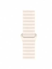 One Pair Of Silicone Magnetic Strap For Both Men And Women, Compatible With Apple Straps. Soft Silicone Strap With Magnetic Clasp, Available In Sizes 38mm, 40mm, 41mm, 42mm, 44mm, 45mm, 46mm, 49mm. Compatible With Apple Watch Models For Series Ultra/10/9/SE/8/7/6/5/4/3/2/1,The Perfect Gift Is Accessories For The Event Venue, Student Gifts, And Back-To-School Gifts. - Starlight - View 3