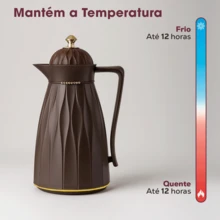 Veneza Bravatti 1L FastClick Thermal Bottle - Hot And Cold - 鏽棕色 - 查看 7