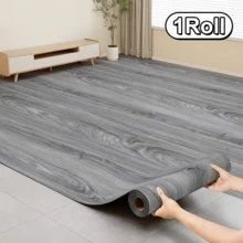 1 rollo de 40 cm x 3 m de papel tapiz autoadhesivo con diseño de grano de madera - Papel tapiz grueso con grano de madera, se puede pelar y pegar, adecuado para sala de estar, cocina, dormitorio, oficina y varios pisos interiores - A - Ver 2