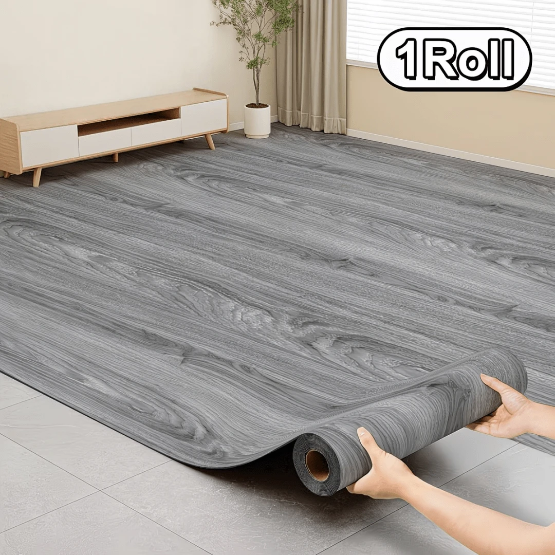 1 rollo de 40 cm x 3 m de papel tapiz autoadhesivo con diseño de grano de madera - Papel tapiz grueso con grano de madera, se puede pelar y pegar, adecuado para sala de estar, cocina, dormitorio, oficina y varios pisos interiores