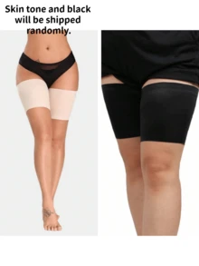 2pcs Women Anti-Chafing Thigh Bands, High Elasticity Silicone Anti-Friction Leg Protectors - Multicolor - View 12