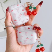 Ốp tai nghe Cherry 3 trong suốt kiểu dáng Niche, vỏ bảo vệ dễ thương tương thích với Apple Pro 2/3, Bluetooth không dây thế hệ thứ 4. - Nhiều màu - Xem 7