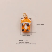 1個時尚百搭吊墜，油畫水滴圖案，粉紅豬動物系列吊墜，適合DIY時尚配件如珠寶和吊墜，防水耐褪色，適合女性或情侶，獨特高端設計，手鍊吊墜配件，項鍊吊墜配件，手機掛繩吊墜配件，鑰匙圈吊墜配件 - 彩色 - 查看 2